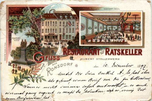 Gruss aus ronsdorf - Restaurant zum Ratskeller - Litho