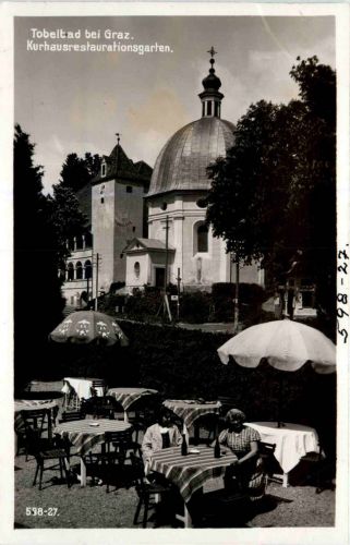 Graz/Steiermark - Tobelbad, Kurhausrestaurationsgarten