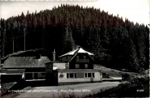 Mürzzuschlag/Steiermark - Alpengasthof Pfaffensattel Passhöhe