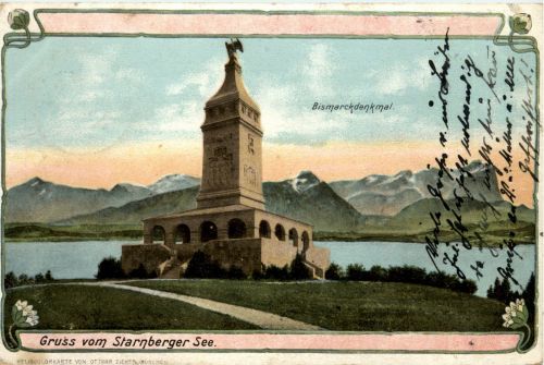 Starnberger See - Leoni - Bismarck Denkmal