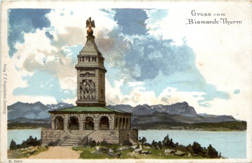 Starnberger See - Leoni - Bismarck Denkmal