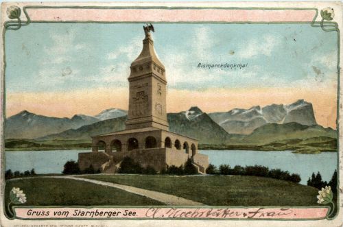 Starnberger See - Leoni - Bismarck Denkmal