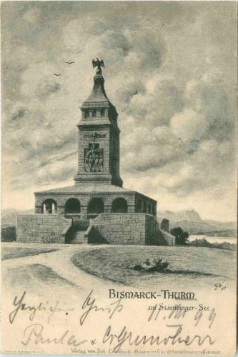 Starnberger See - Leoni - Bismarck Denkmal