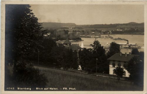 Starnberg - Blick auf Hafen