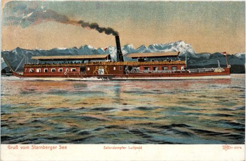 Gruss vom Starnberger See - Salondampfer Luitpold