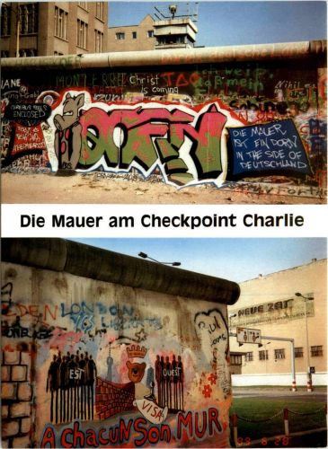 Berlin - Die Mauer am Checkpoint charlie