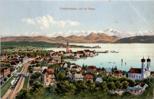 Friedrichshafen und die Alpen - E. Felle