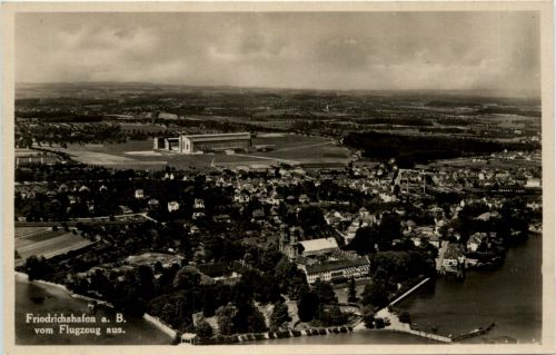 Friedrichshafen vom Flugzeug aus