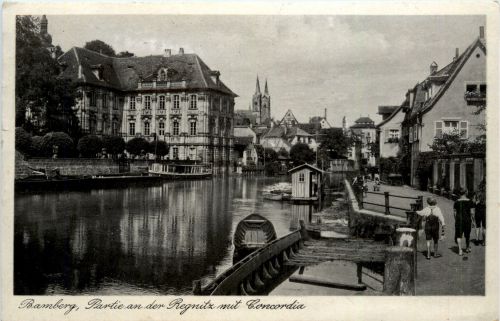 Bamberg - Partie an der Regnitz
