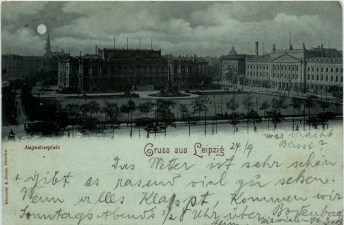 Gruss aus Leipzig - Augustusplatz