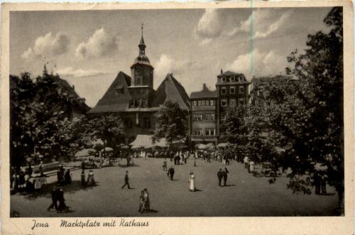 Jena - Marktplatz mit Rathaus