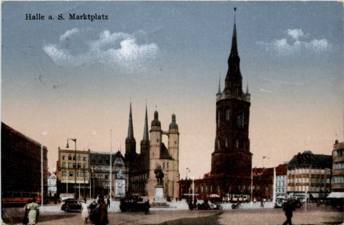 Halle Saale - Marktplatz