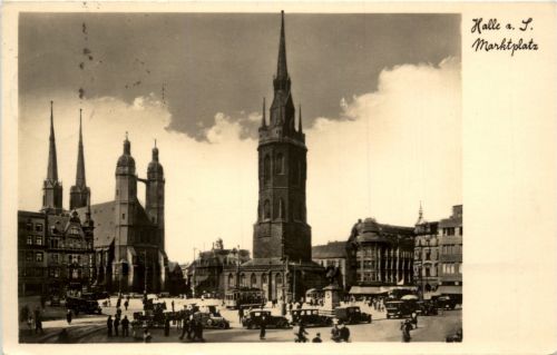 Halle Saale - Marktplatz