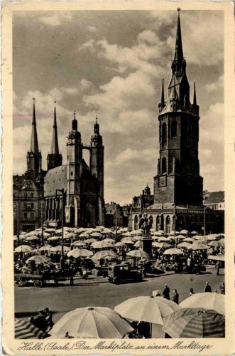 Halle Saale - Marktplatz