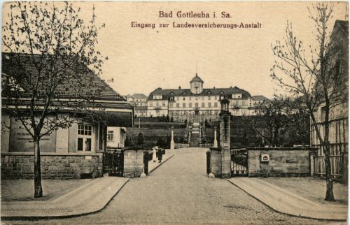 Bad Gottleuba - Eingang zur Landesversicherungs Anstalt