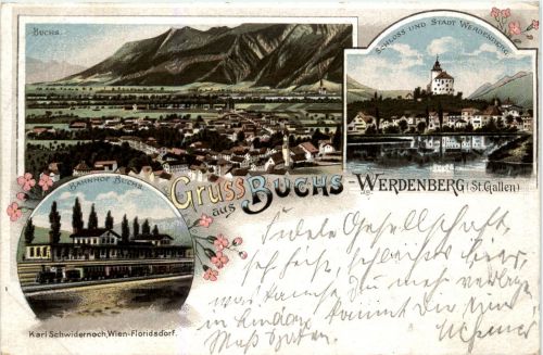 Gruss aus Buchs-Werdenberg - Litho