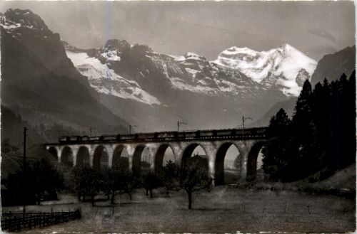 Lötschbergbahn - Kander Viadukt bei Frutigen