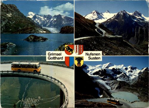 Grimsel Gotthard Nufenen Susten - Postbus