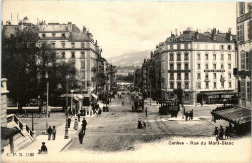 Geneve - Rue du Mont Blanc