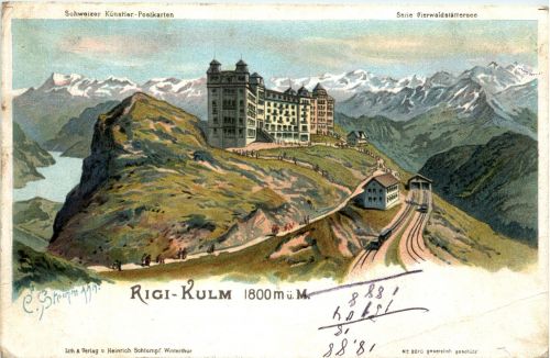 Rigi Kulm - Litho