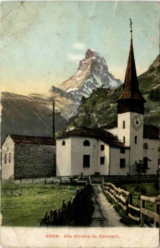 Die Kirche in Zermatt