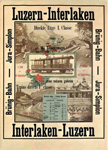 Interlaken Luzern - Brünig Bahn - REPRO