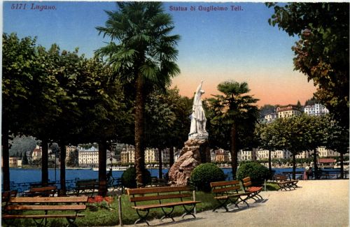Lugano - Statua di Guglielmo Tell