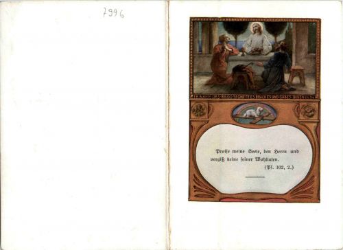 Meckenbeuren - Einladung zum Ersten hl. Messopfer 1920