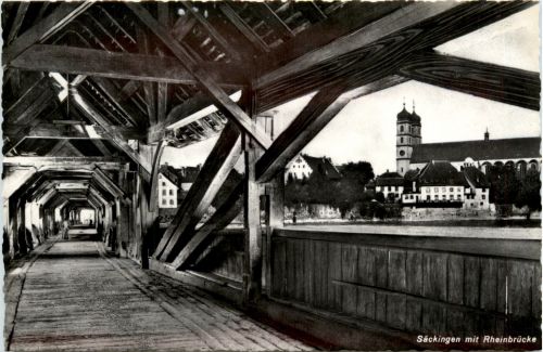 Säckingen mit Rheinbrücke