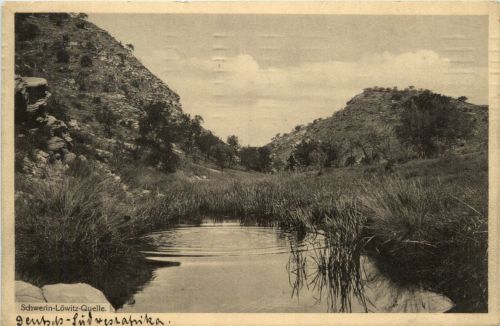 Deutsch Südwestafrika - Schwerin-Löwitz-Quelle