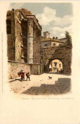 Roma - Ruinen des Forums von Nervi