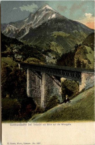 Gotthardbahn bei Intschi Gurtnellen