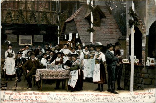 Kunst und Gartenbau-Ausstellung Düsseldorf 1904 - Restaurantion Oberbayern
