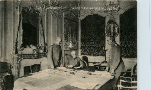 Exc von Gebsattel mit seinem Generalstabschef