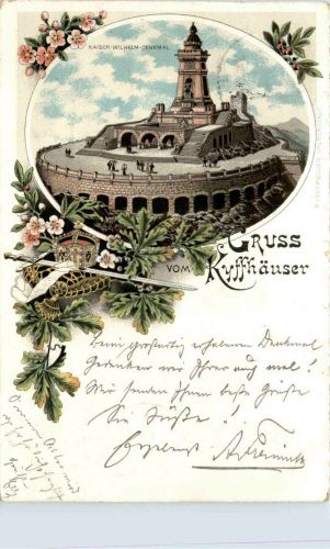 Gruss vom Kyffhäuser - Litho