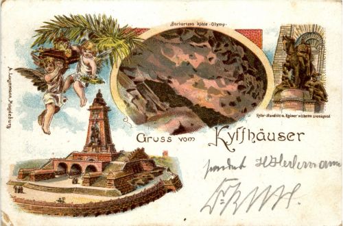 Gruss vom Kyffhäuser - Litho