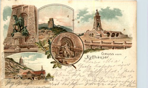 Gruss vom Kyffhäuser - Litho