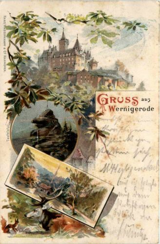 Gruss aus Wernigerode - Litho