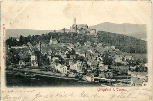 Königstein im Taunus - Reliefkarte