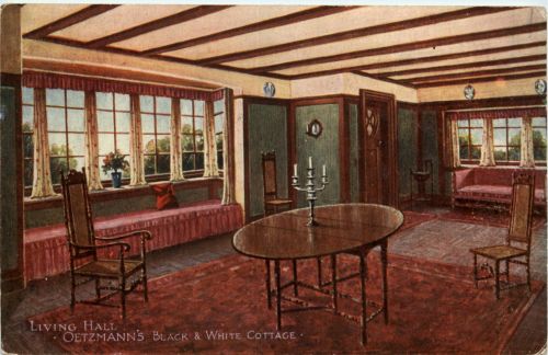 London - Japan-British Exhibition - Oetzmanns Black and white Cottage