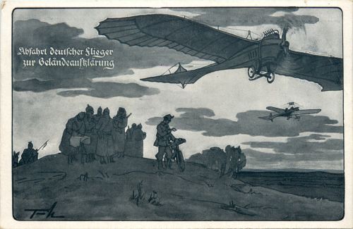 Abfahrt deutscher Flieger