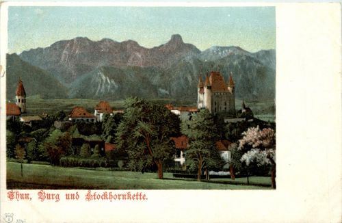 Thun - Burg und Stockhornkette