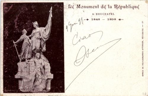 Neuchatel - Le Monument de la Republique