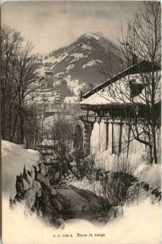 Chateau d Oex - Sous la neige