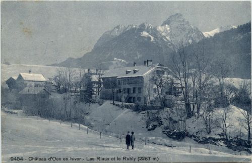 Chateau d Oex en hiver - Les Riaux et le Rubly