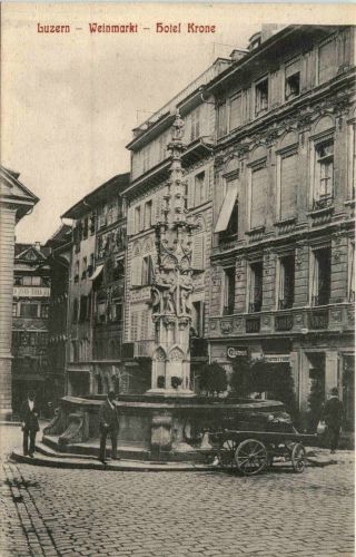 Luzern - Weinmarkt - Hotel Krone
