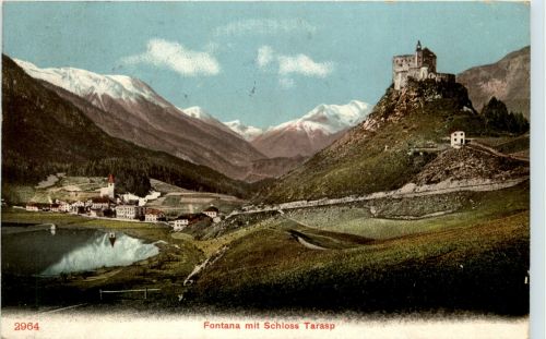 Fontana mit Schloss Tarasp