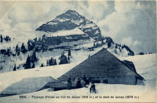 Paysage d hiver au Col de Jaman