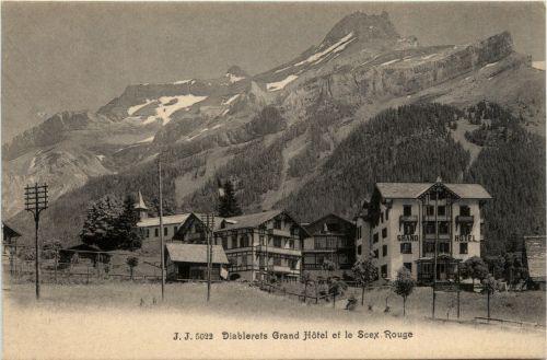 Diablerets Grand Hotel et le Scex Rouge