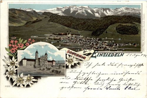 Souvenir d Einsiedeln - Litho